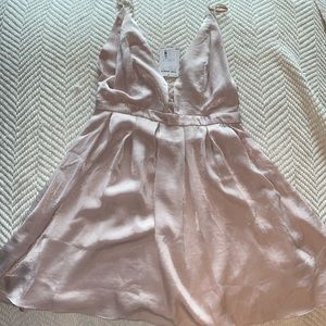 Free people flowy low cut mini dress